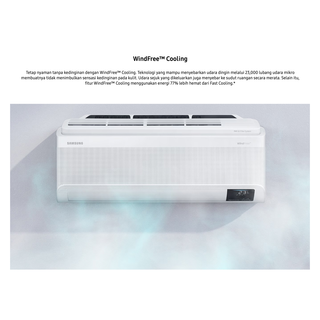 Samsung AC Inverter WindFree Ultra with Air Purification PM1.0 Filter 1 1/2 PK - AR12CYKAAWKNSE